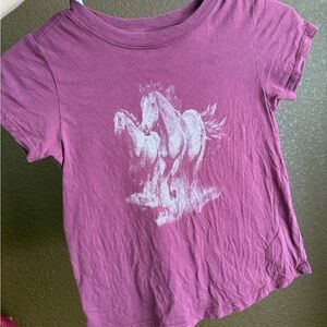Shyanne Kids Magenta Horse Graphic Tee